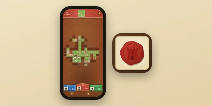 A game on a phone and the game icon on the home screen